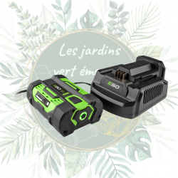 Chargeur standard pour batterie Ego Power+ 56V avec voyant témoins.